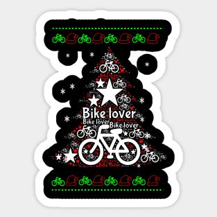 navidad en bicicleta Sticker